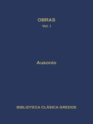 cover image of Obras I